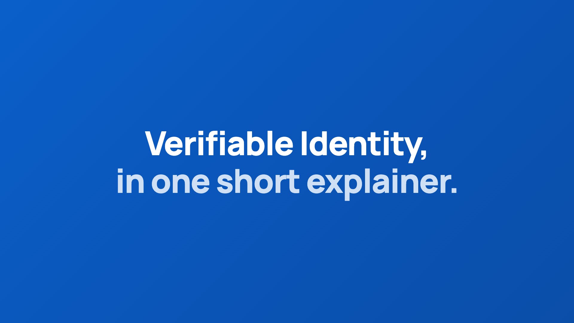 Veridian explainer video poster
